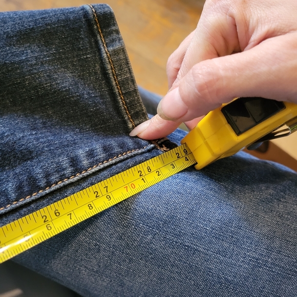 AEO dark blue skinny super stretch jeans sz6 like new - Picture 11 of 11